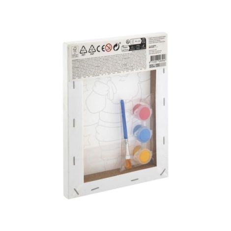 Set creativ, Canvas Mos Craciun, 20x15 cm - poza 2