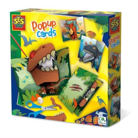 Set creativ - Carduri pop-up dinozauri - poza 1