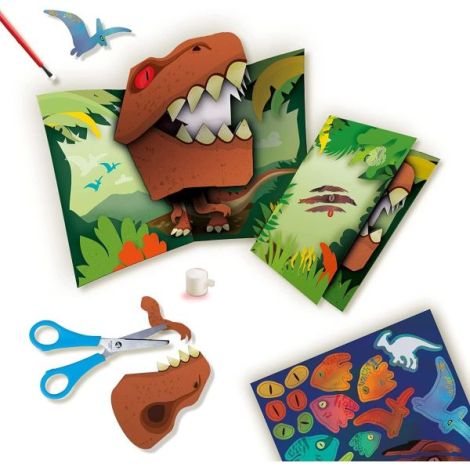 Set creativ - Carduri pop-up dinozauri - poza 2