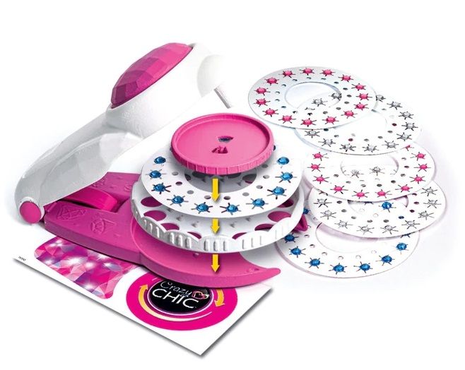 Set creativ Clementoni Masina de decorat Crazy Chic Strass Machine - poza 3