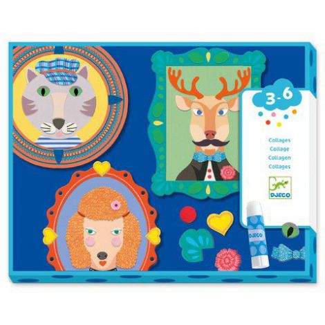 Set creativ colaje Djeco, Portrete de familie - poza 1