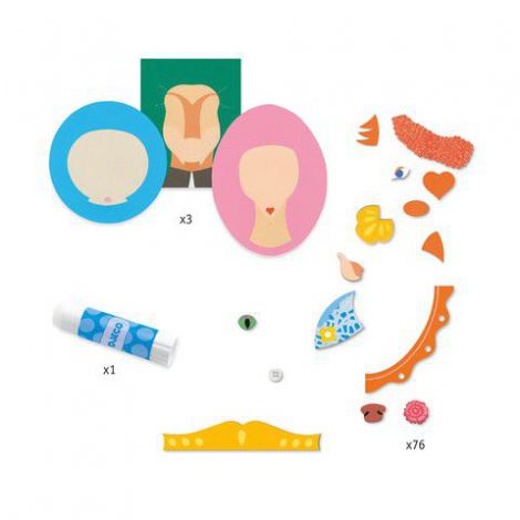 Set creativ colaje Djeco, Portrete de familie - poza 2
