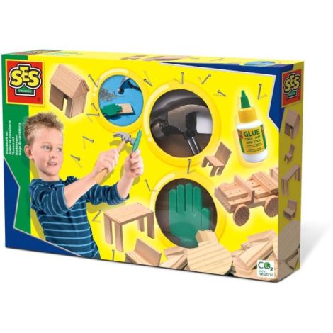 Set creativ - Constructii din lemn - poza 1