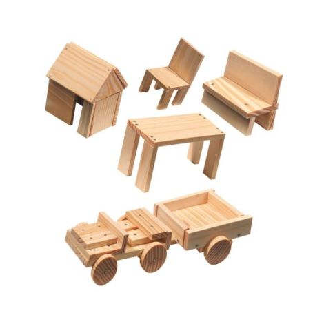 Set creativ - Constructii din lemn - poza 2