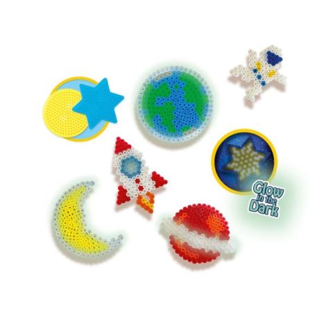 Set creativ copii - Astronomie cu Margele de calcat luminoase - poza 2