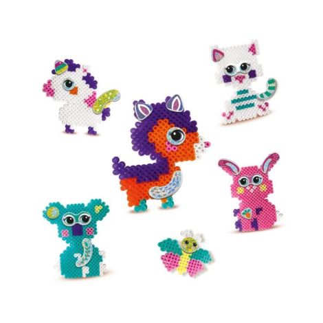 Set creativ copii Beedz – Margele de calcat Funpins animale - poza 2