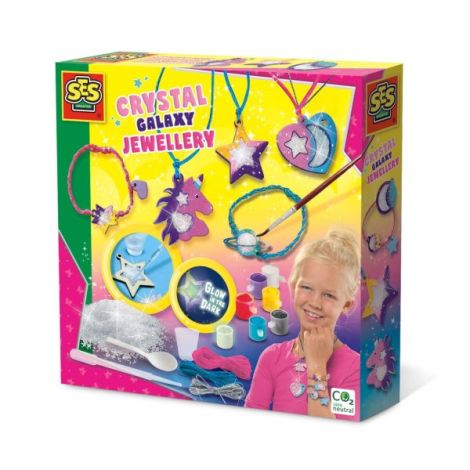 Set creativ copii - Bijuterii cu cristale cu tematica galaxie - poza 1