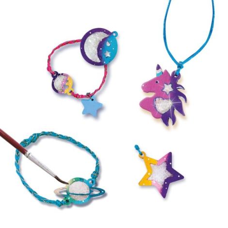 Set creativ copii - Bijuterii cu cristale cu tematica galaxie - poza 5