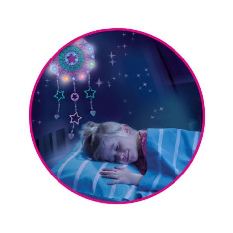 Set creativ copii - Capcana de vise cu ghirlanda luminoasa cu tematica galaxie - poza 3