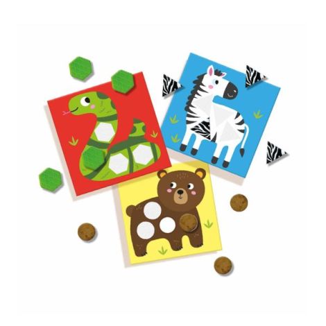 Set creativ copii cu animale si forme senzoriale - poza 2
