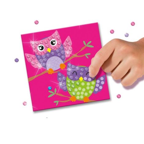 Set creativ copii - Decorare picturi cu diamante autoadezive - poza 2