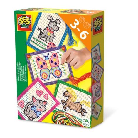 Set creativ copii - Invat broderie - poza 1