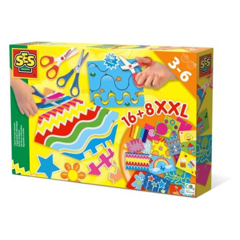 Set creativ copii - Invat sa folosesc foarfeca XXL - poza 1
