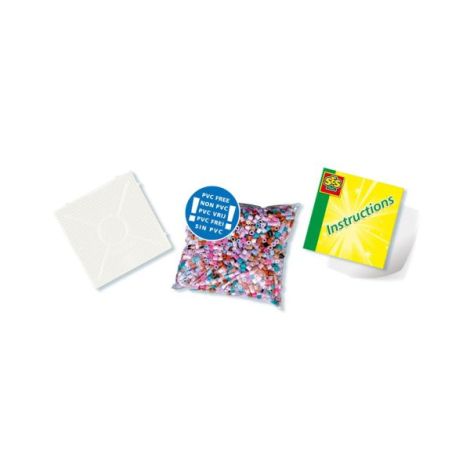 Set creativ copii - Margele de calcat cu Animale Zoo Beedz - poza 2