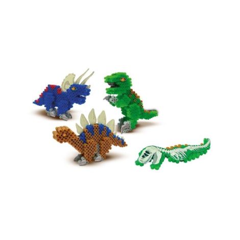 Set creativ copii - Margele de calcat cu Dinozauri Beedz - poza 2