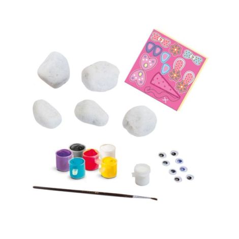 Set creativ copii - Picteaza si decoreaza pietre - poza 2