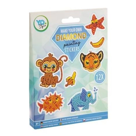 Set creativ, Creeaza propriile abtibilduri cu strasuri, Diamond paint stickers, Grafix - poza 1