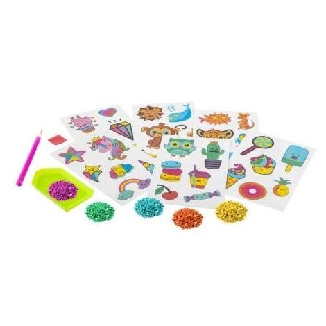 Set creativ, Creeaza propriile abtibilduri cu strasuri, Diamond paint stickers, Grafix - poza 3