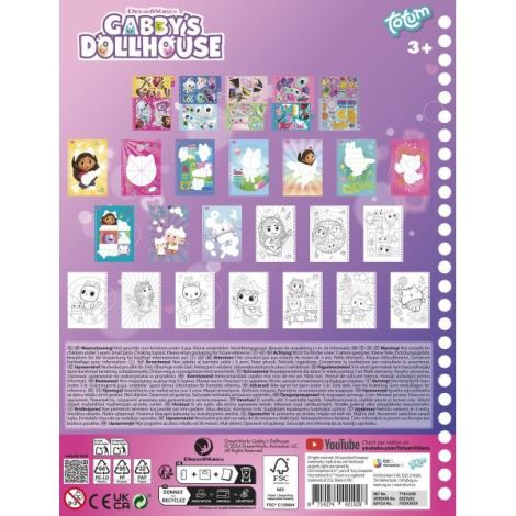 Set creativ cu abtibilduri, lipeste pe numere cu tematica Gabby Dollhouse - poza 2