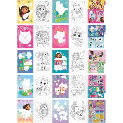 Set creativ cu abtibilduri, lipeste pe numere cu tematica Gabby Dollhouse - poza 3