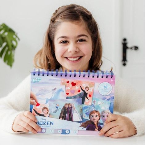 Set creativ cu abtibilduri, lipeste pe numere, Disney Frozen - poza 2