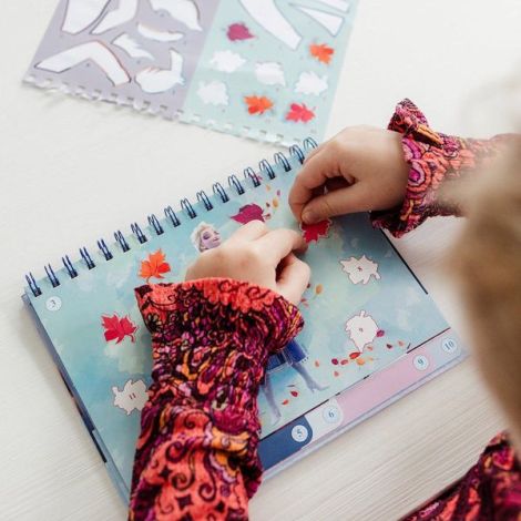 Set creativ cu abtibilduri, lipeste pe numere, Disney Frozen - poza 3