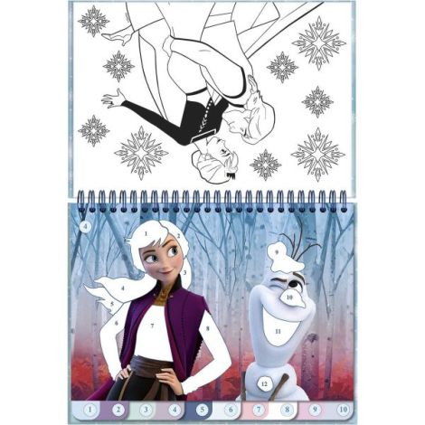 Set creativ cu abtibilduri, lipeste pe numere, Disney Frozen - poza 4