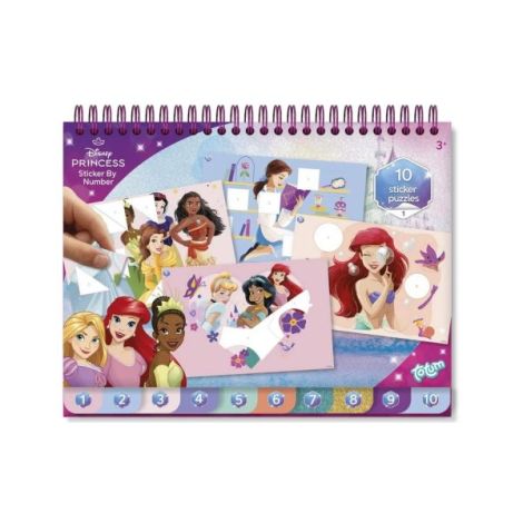 Set creativ cu abtibilduri, lipeste pe numere, Disney Princess - poza 1