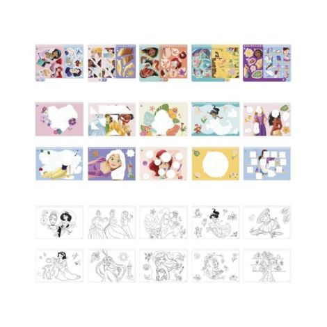 Set creativ cu abtibilduri, lipeste pe numere, Disney Princess - poza 3