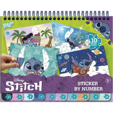 Set creativ cu abtibilduri, lipeste pe numere, Lilo si Stitch - poza 1