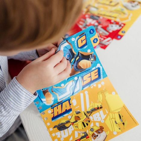 Set creativ cu abtibilduri, lipeste pe numere, Paw Patrol, Patrula Catelusilor - poza 3