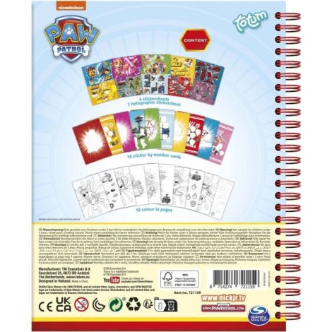 Set creativ cu abtibilduri, lipeste pe numere, Paw Patrol, Patrula Catelusilor - poza 4