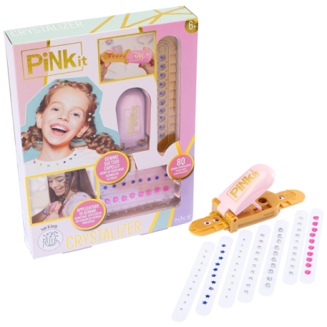 Set creativ cu aplicator multifunctional de cristale si pietre decorative - Pink It Crystalizer - poza 2
