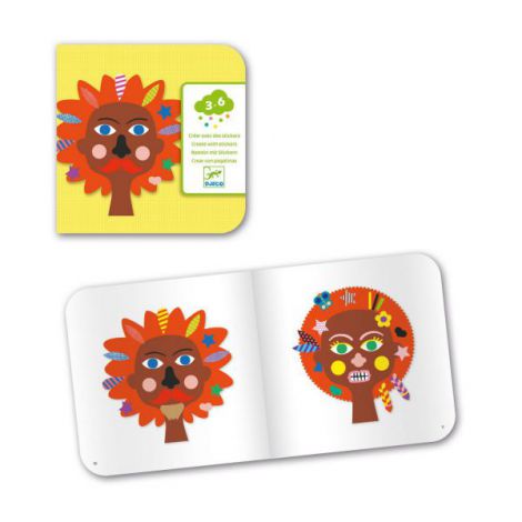 Set creativ cu autocolante Djeco, La coafor - poza 4