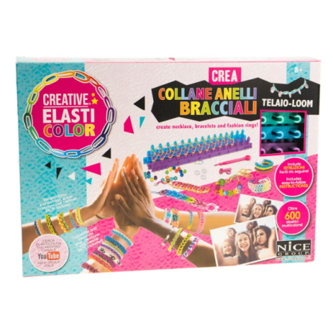 Set creativ cu elastice colorate pentru bratari, Elasticolor - poza 1