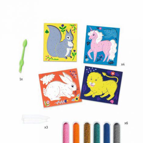 Set creativ cu margele, Animale si flori - poza 5