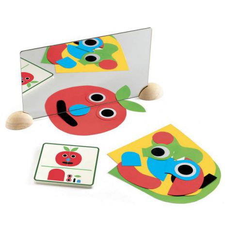 Set creativ cu oglinzi Djeco, Ze mirror Faces - poza 2