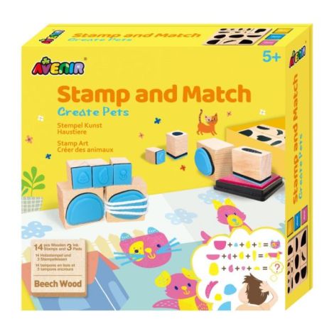 Set creativ cu stampile - Animale - poza 1