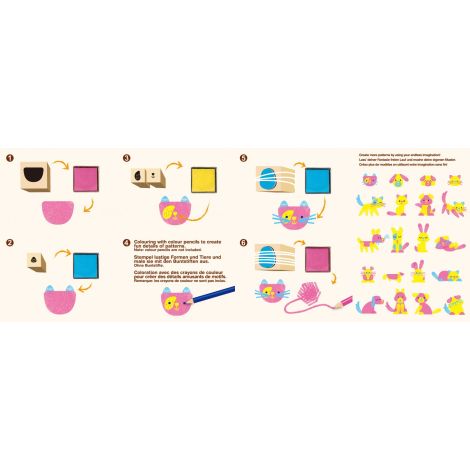 Set creativ cu stampile - Animale - poza 4