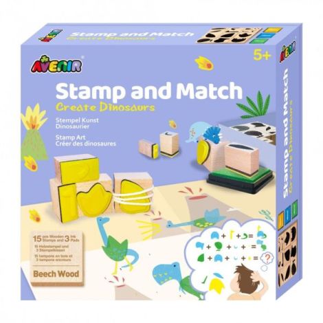 Set creativ cu stampile - Dinozauri - poza 1