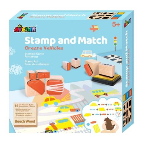 Set creativ cu stampile - Vehicule - poza 1