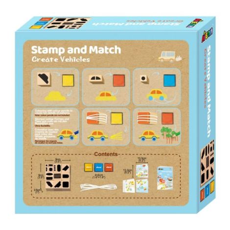 Set creativ cu stampile - Vehicule - poza 2