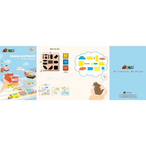 Set creativ cu stampile - Vehicule - poza 5