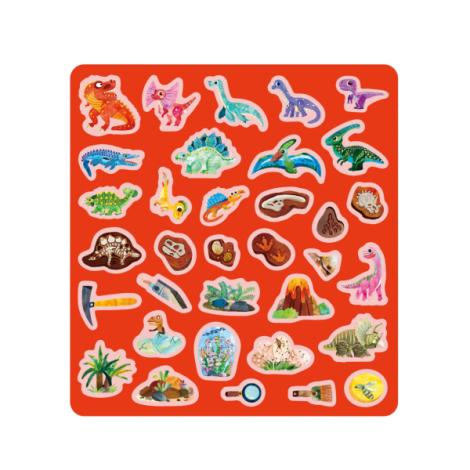 Set creativ cu stickere moi reutilizabile , Tinutul dinozaurilor - poza 2