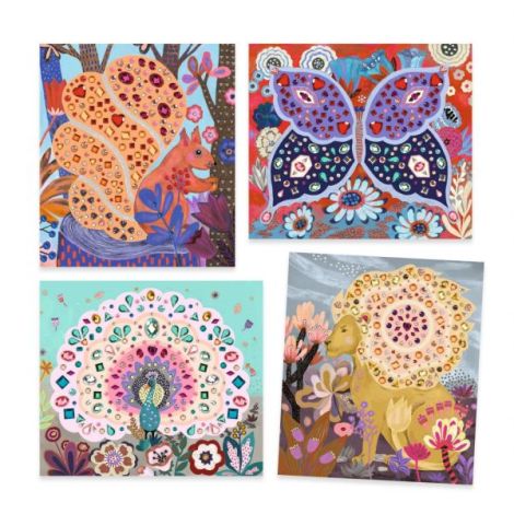 Set creativ cu strasuri Frumusete salbatica, Djeco - poza 5