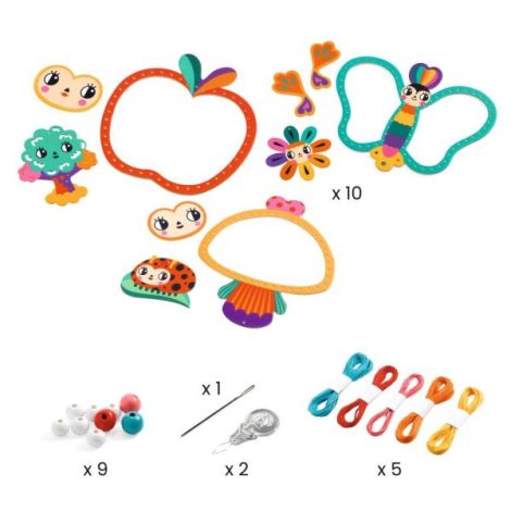 Set creativ de cusut Gradina, Djeco - poza 3