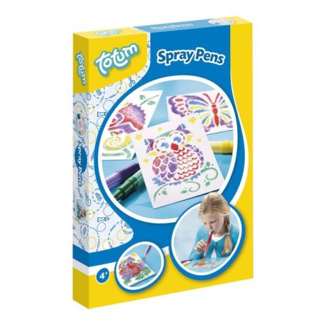 Set creativ de desenat cu sabloane si carioci spray - poza 1