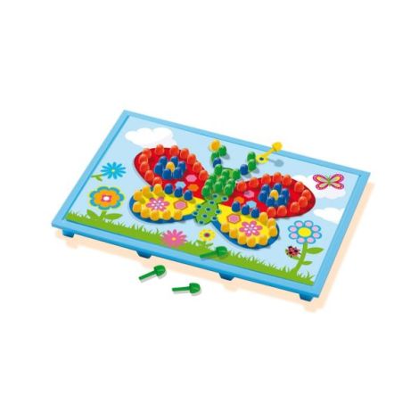 Set creativ de jucarie mozaic - Jucarie Tabla mozaic cu carduri - poza 2