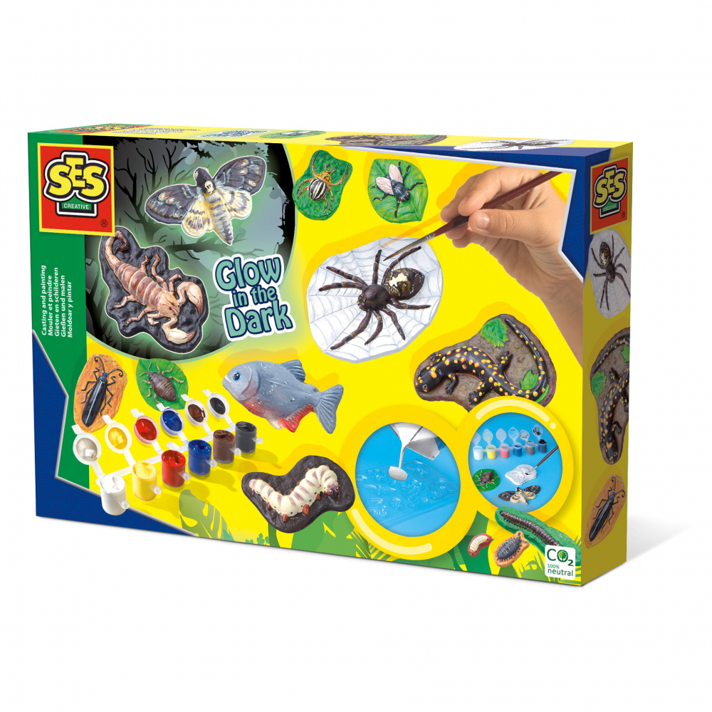 Set creativ de lucru manual pentru copii cu animale fluorescente