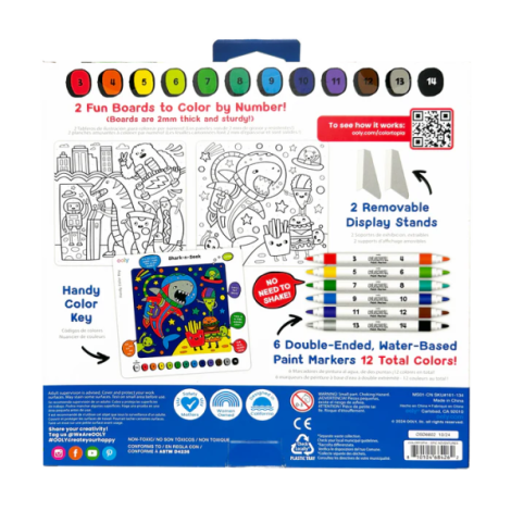 Set creativ de pictura dupa numere cu markere- Aventuri Epice (Set de 8) - poza 3